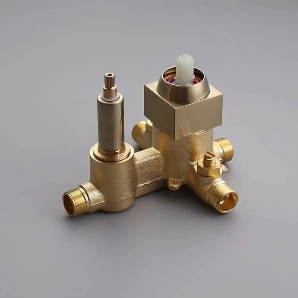 Modern Waterfall Wall-Mount‎ Solid Brass Bathtub Faucet With Handheld Shower